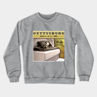 "Sallie" Civil War Dog at Gettysburg by LoyaltyOfDogs Crewneck Sweatshirt